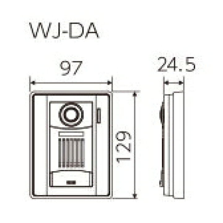 WJ-DA アイホン ロコタッチ7 カメラ付玄関子機