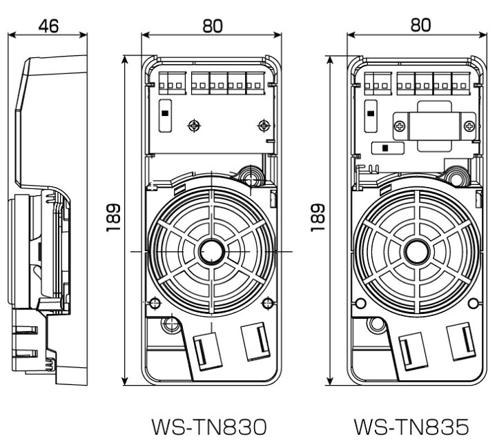 楽天市場】[ WS-TN835 ] Panasonic パナソニック 8cm 天井埋め込み 