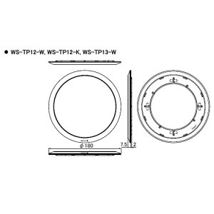 [ WS-TP13-W ] Panasonic �p�i�\�j�b�N 12cm �V�䖄�ߍ��݃X�s�[�J�[�p�p�l�� �i�����g�j �G�L�X�p���h���^���l�b�g [ WSTP13W ]