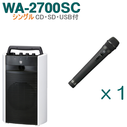 楽天市場】【送料無料】TOA ワイヤレスアンプ（WA-2700SC）（CD・SD 