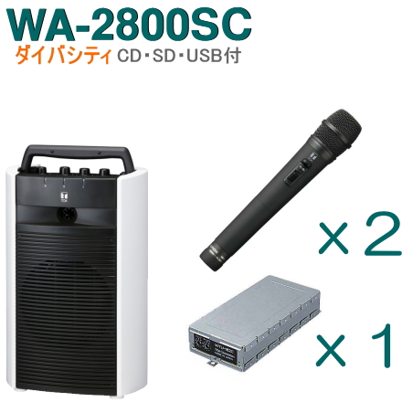 楽天市場】【送料無料】TOA ワイヤレスアンプ（WA-2800SC）（CD・SD