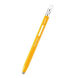 エレコム タッチペン 六角鉛筆型 子ども向け ストラップホール付き 導電繊維タイプ (スマホ/タブレット 対応) ペン先交換可能 イエロー P-TPENSEYL