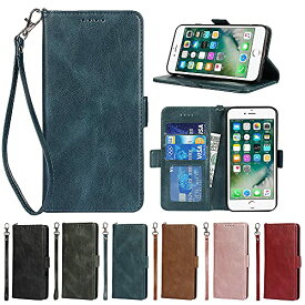 Eastwave アイフォン SE 2022 第3世代 ケース for iPhoneSE 2020 第2世代 手帳型 カバーfor iPhone 8 7 ケース 手帳型 case カバー ストラップ付き PU皮革 カード収納 横置きスタンド 機能 衝撃吸収 便利 ?ネ
