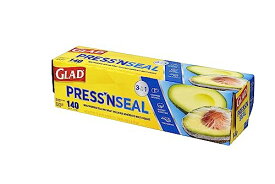 プレスンシール glad ラップ 【真空パックのような密着感】(蜜蝋ラップ や 野菜保存袋 代わりにも！)[ GLAD (グラッド)] プレスアンドシール 140(30cm×43.4m)×1本