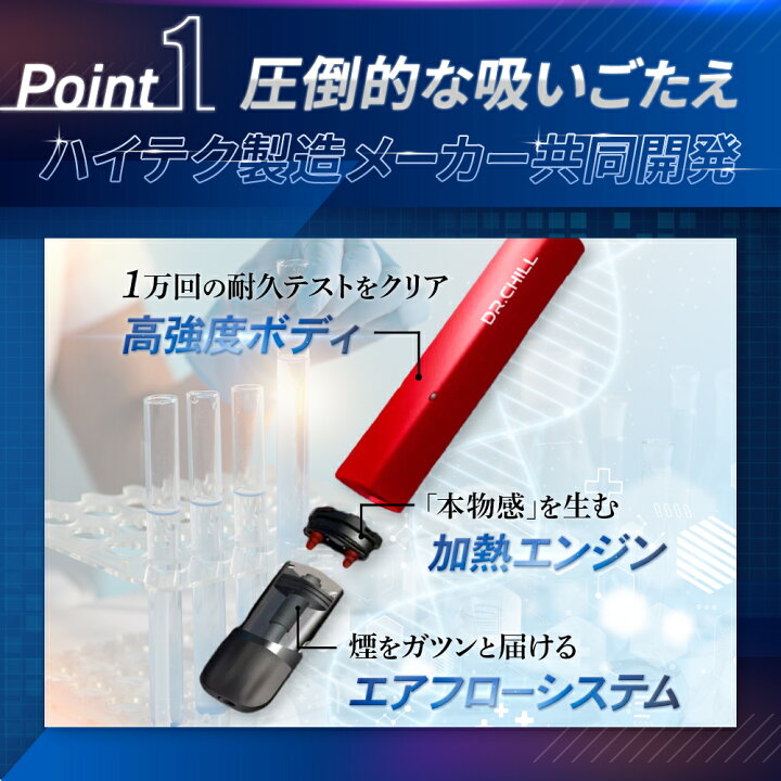楽天市場】Dr.Chill ドクターチル 専用カートリッジ 電子タバコ VAPE 