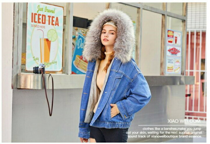 楽天市場】デニムジャケット 裏ボア アウター レディース 冬 デニム  