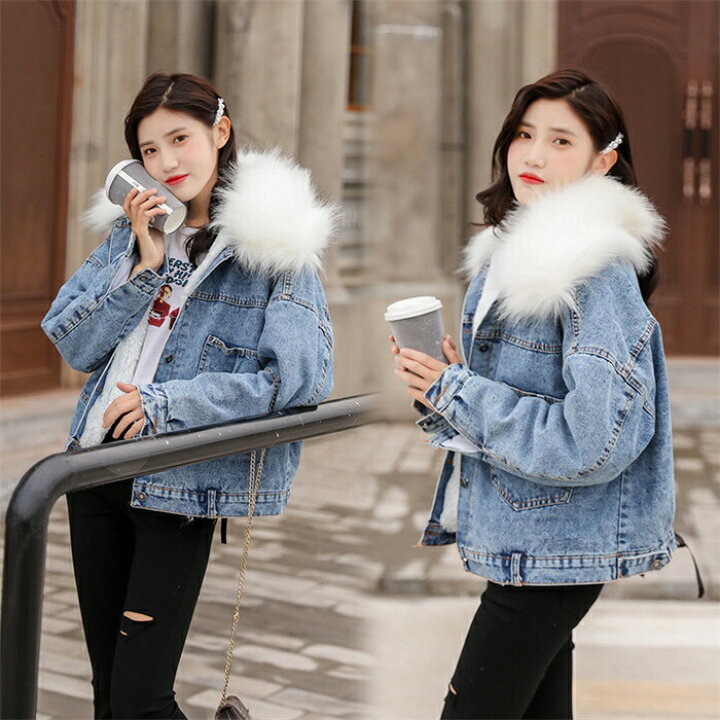 楽天市場】デニムジャケット 裏ボア アウター レディース 冬 デニム  
