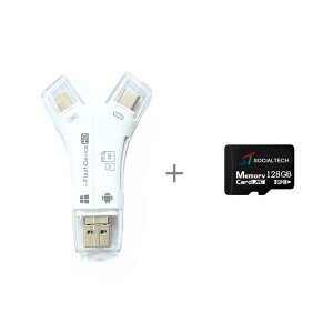 �ymicroSD�J�[�h128GB�Z�b�g�z4in1 �J�[�h���[�_�[ SD�J�[�h ��p�A�v���s�v �ʐ^ �o�b�N�A�b�v type�|c ���C�g�j���O iphone ipad usb������ �X�}�z �J�[�h���[�_�[iPhone �X�}�z �f�[�^ �ړ� �f�[�^�ڍs