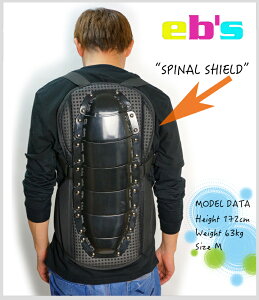 ꖜ~ȏőyEB'Sz SPINAL SHIELD yBLACKzyS/M/Lzysmtb-fzyuz
