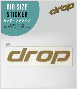 1~ȏ̍wőDROP CUTTING LOGO STICKER W265mm/H80mm