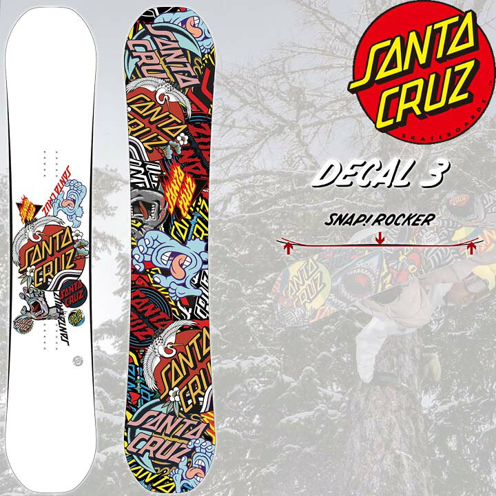 楽天市場】22-23 SANTA CRUZ サンタクルーズ DECAL3 デカール 送料無料 