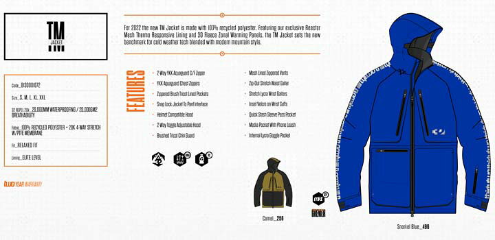 楽天市場】22-23 THIRTYTWO サーティーツー TM JACKET チーム  