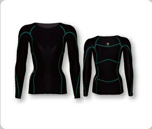 10%OFF Doron WARM series Women's Tops(Phiten) dark navy �yS/M/L�z �����O�X���[�u�V���c