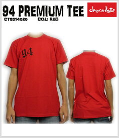 ≪1万円以上で送料無料≫【20% OFF】【CHOCOLATE】 CHOCOLATE 94 PREMIUM TEE【RED】【M】 CTS314020 【u】