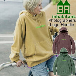 INHABITANT Cnr^g Photographers Logo Hoodie ISM23KT11  Y MENS