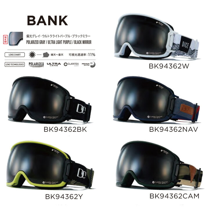 楽天市場】19-20 DICE ダイス BANK バンク POLARIZED GRAY ポラロイド 