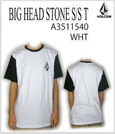 ≪1万円以上購入で送料無料≫【20% OFF】【VOLCOM】BIG HEAD STONE S/S T【WHT】【S,L】 A3511540【u】【mi】