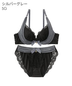 【クーポンで半額】ブラジャー ショーツ セット シアーリュクス (R) ブラジャー&ショーツ(下着 レディース ブラ ブラセット ブラショーツ 谷間 盛りブラ 小胸 盛ブラ 盛れるブラ E70 E75 E65 C70 E80 ブラジャーセット かわいい下着 l字ワイヤー 上下 パンツ ランジェリー