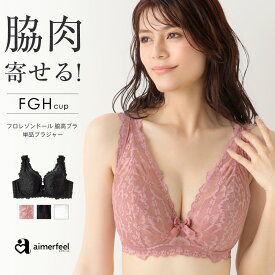 【30％OFFクーポン】大きいサイズ ブラジャー フロレゾンドール フルカップ 脇高 単品ブラジャー(FGHカップ) (下着 女性 レディース 脇肉 レース 補正下着 ブラ 単品 Gカップ Hカップ かわいい下着 補正ブラ fカップ ランジェリー 補正ブラジャー 脇高ブラ フルカップブラ