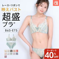 【本日限定40%OFFクーポン】ブラジャー ショーツ セット プリンセスバスト 超盛ブラ(R) ブラジャー&ショ…