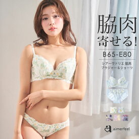 【クーポンで半額】ブラジャー ショーツ セット シアーヴァリエ 脇高 ブラジャー&ショーツ(下着 レディース 女性 ブラショーツ 谷間 脇肉 背肉 脇高設計 かわいい ブラセット ブラ インナー セクシー 刺繍 盛りブラ 上下セット 花柄 レース 軽い 着け心地 ふんわり 離れ