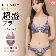 【1000円OFFクーポン】ブラジャー ショーツ セット プリンセスバスト 超盛ブラ(R) ブラジャー&ショーツ(…