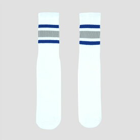 SKATERSOCKS（スケーターソックス）19インチ ラインチューブソックス ROYAL BLUE/GREY