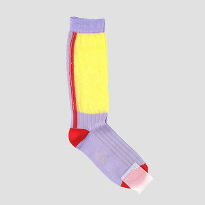 �ySALE 20��OFF�zALTO Milano�i�A���g �~���m�j�yWOMENS�zAKIKO LONG SOCKS PURPLE×YELLOW