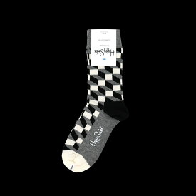 Happy Socks（ハッピーソックス）Filled Optic Sock GRAY