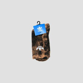 adidas（アディダス）adidas Originals TIE DYE CREW タイダイクルーソックス 2PACK BLACK/BROWN