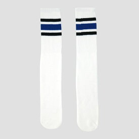 SKATERSOCKS（スケーターソックス）22インチ ラインチューブソックス BLACK/ROYAL BLUE