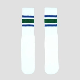 SKATERSOCKS（スケーターソックス）19インチ ラインチューブソックス ROYAL BLUE/GREEN