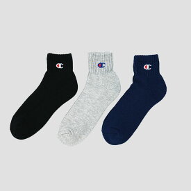 Champion（チャンピオン）【ハーフパイル】クォーターレングスソックス 3PACK ASSORT（CMSCH202, CMSCY202）