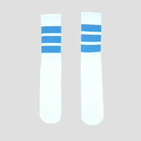 SKATERSOCKS（スケーターソックス）19インチ ラインチューブソックス BABY BLUE