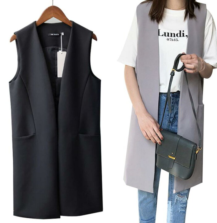 楽天市場 ランキング入賞 ジレ レディース ロングジレ ロングベスト レディース ベスト ジレ ジレ ロングジレ ベスト ジレンチ ロング リネン 麻 アウター カーディガン 羽織り 重ね着 体型カバー ベージュ ナチュラル 白 黒 レディース 春 夏 トップス Socool Online