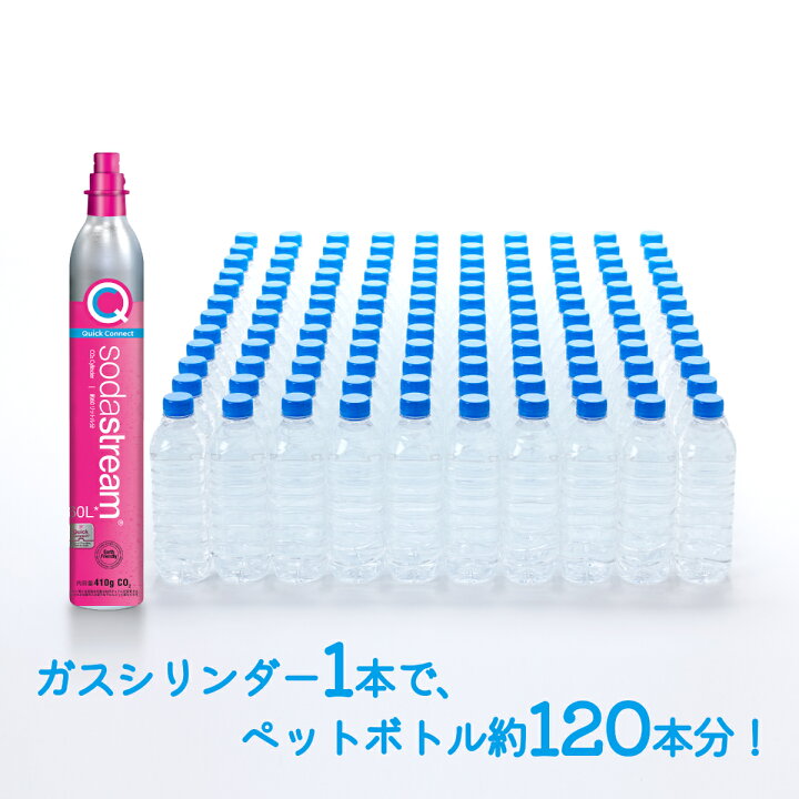 楽天市場】ソーダストリーム クイックコネクト ガスシリンダー 60L 
