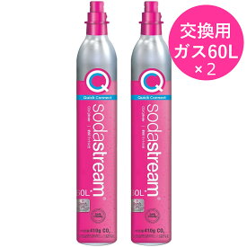 【同時交換】ソーダストリーム クイックコネクト ガスシリンダー 60L (交換用)2本セット