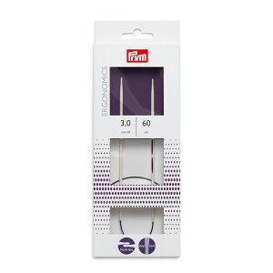 《Prym》プリム エルゴノミック 輪針全長60cm/3.0mm 215602 エルゴミックエルゴミックス エルゴノミックス エルゴノミクスergonomics 編み針 編み物 あみもの あみ針 ニット ニッティ