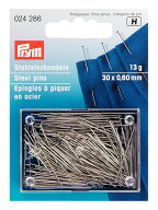 Prym　プリム　シルクピン　30mm×0.6mm　13g24286　仕立て　針　虫ピン　錆びにくい　手芸　縫製　裁断…