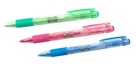ノック式水性チャコ　本体　※芯3カラーあり※　お好みのお色をご選択ください　水性タイプのチャコペン　チャコ　印つけ　しるし　マーキング　シャーペン式・ノック式　水で消える　色鉛筆