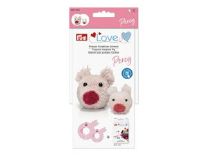 Prym プリム Prym Loveポンポンテンプレート 豚 パーシー ピッグ pig 毛糸 可愛いアニマルポンポンが作れます♪624205 手芸 ハンドメイド 手作り 人形ポンポン ぬいぐるみ ス