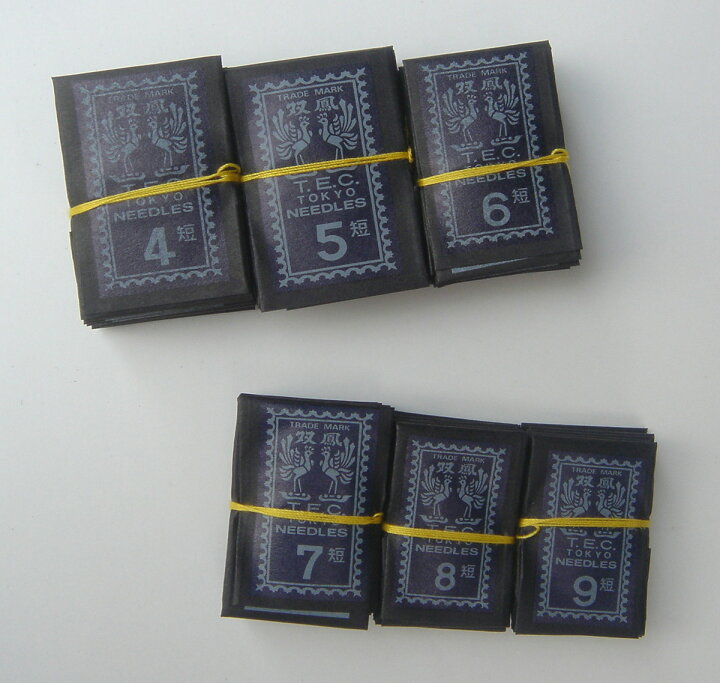 メリケン針 各番手 25本入日本製短 4-9番手縫い針 アパレル・手芸のプロ用具 「匠」 メリケン針(手縫針)(25本入) 短