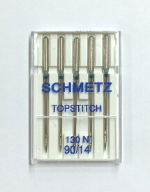 《SCHMETZ》シュメッツ　ドイツ製家庭用ミシン針　トップステッチ（刺繍用）TOPSTITCH130N