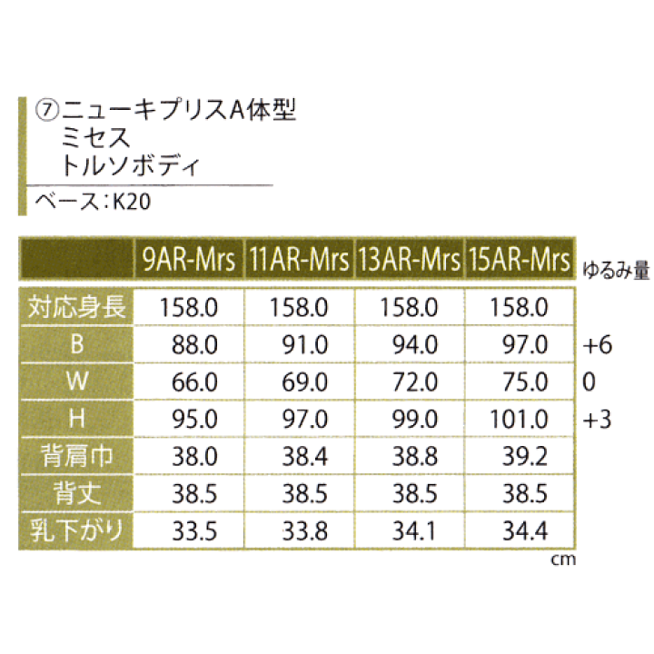 楽天市場】《キイヤ》 レディース用ダミー New Kypris ニューキプリス