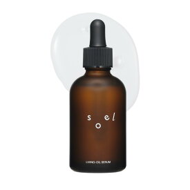 soel LIVING-OIL SERUM 美容液 60mL ソエル 天然植物由来 セラム 30種以上の植物オイル・エキス ハリ・ツヤ・潤い 高保湿 天然の香り