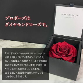プリザーブドフラワー薔薇ダイヤモンドダイヤモンドローズバラダイヤギフトプリザーブドフラワープレゼントプロポーズお祝い誕生日花贈り物彼女サプライズギフトサプライズプレゼントP16Sep15