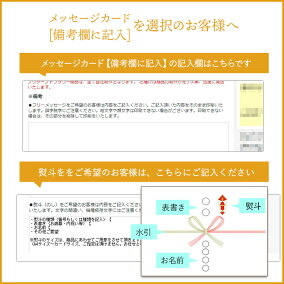 メッセージカード・熨斗について