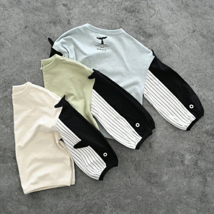 楽天市場】5%OFF臨時SALEクーポン ☆ロンT 長袖 子供服【くじらロングT 