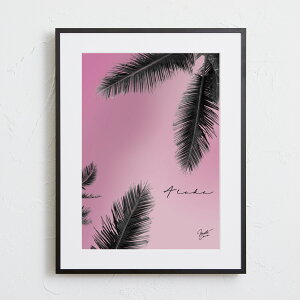 wyVX[p[SALE ݌Ɉ| ixA[g G |X^[yHawaii Parmtree pinkzt[ʔ nC V̖ i iF sN ʐ^ photo A4 A3 A2yMake Sensez mahalove-aloha-229