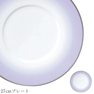 おしゃれ 食器【Nova 27cmプレート】レストラン食器 皿 洋食器 かわいい studio010 美濃焼き ブランド 陶器 日本製 パープル 紫 シンプル 高級食器【丸東】